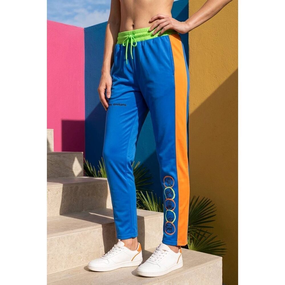 🔺️Disney Pixar Neon Colorblock So Many Emotions Track Pants Men's Large